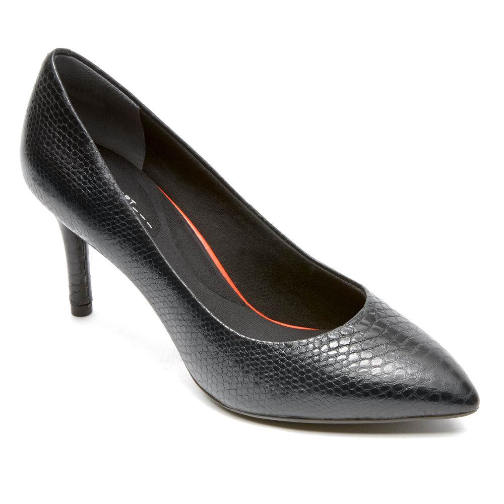 Rockport Hæler Sko Dame Svart - Total Motion 75Mm Pointed Toe - TPUB71496